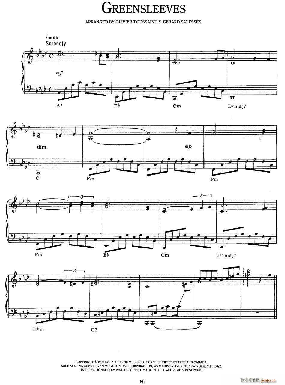 Greensleeves �G����(ʮ�ּ�����)1