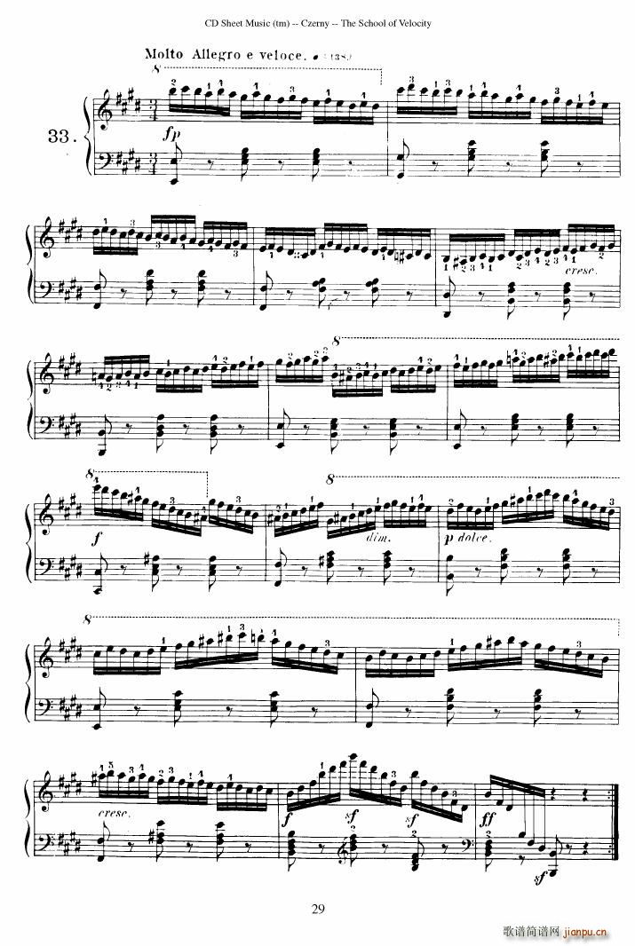 Czerny op 299 Schule der Gel ufigkeit 2(����V)29