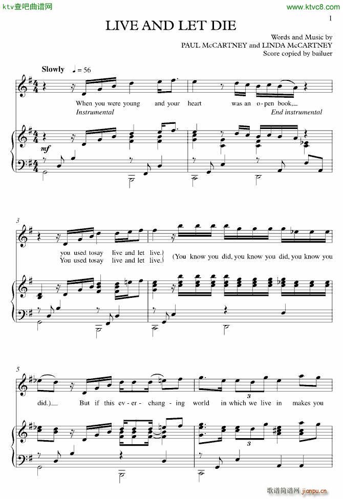 �����P(gu��n)�^ Live and Let Die(����V)1