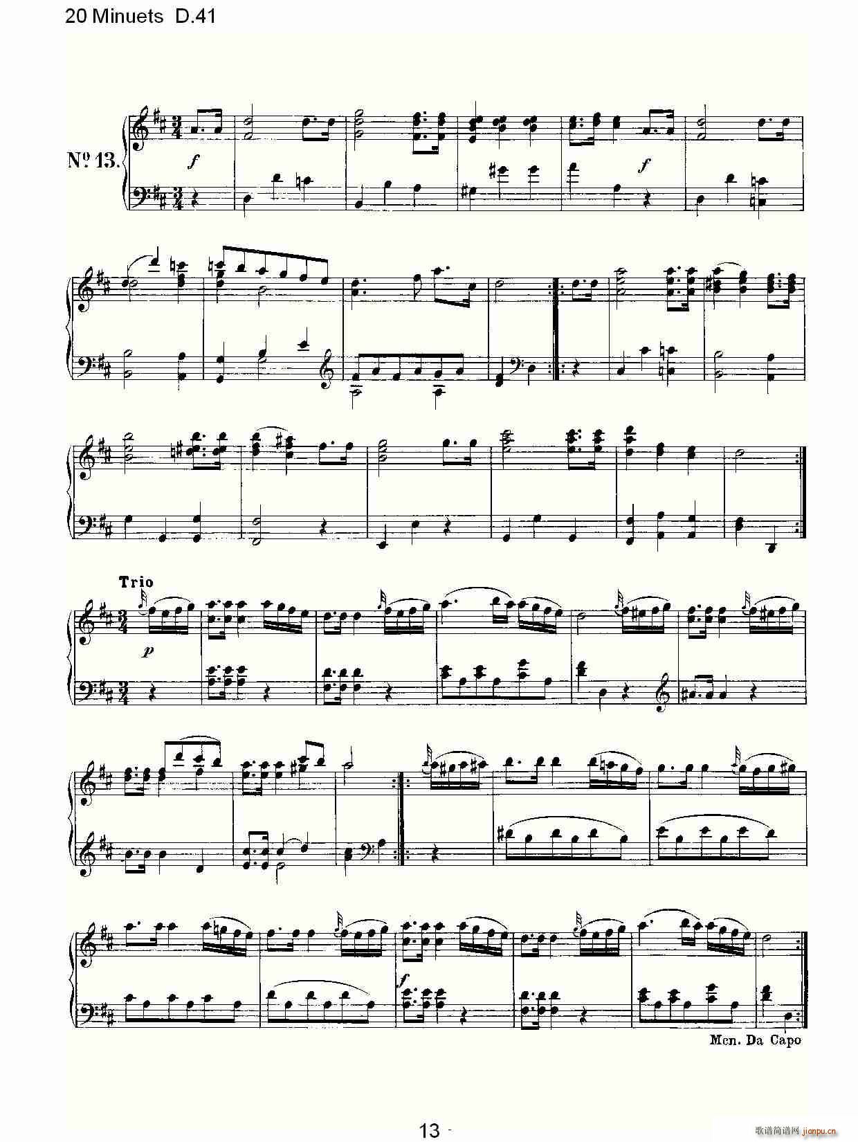20 Minuets D.41(ʮ�ּ�����)13