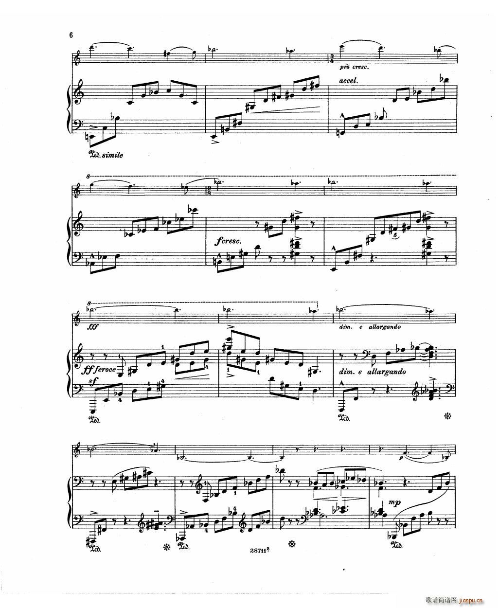 Bowen Barcarolle for violin and piano(����V)8