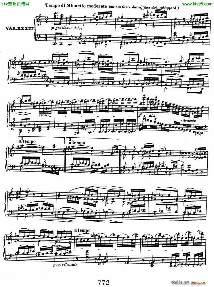 Beethoven op 120 Diabelli Variations(����V)32