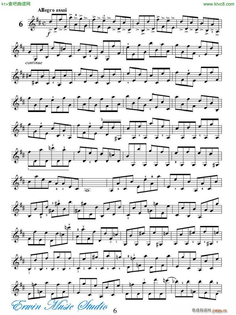 ���R�ɠ� 42�׾�����Rudolphe Kreutzer 42 Studies 01 12(ʮ�ּ�����)6