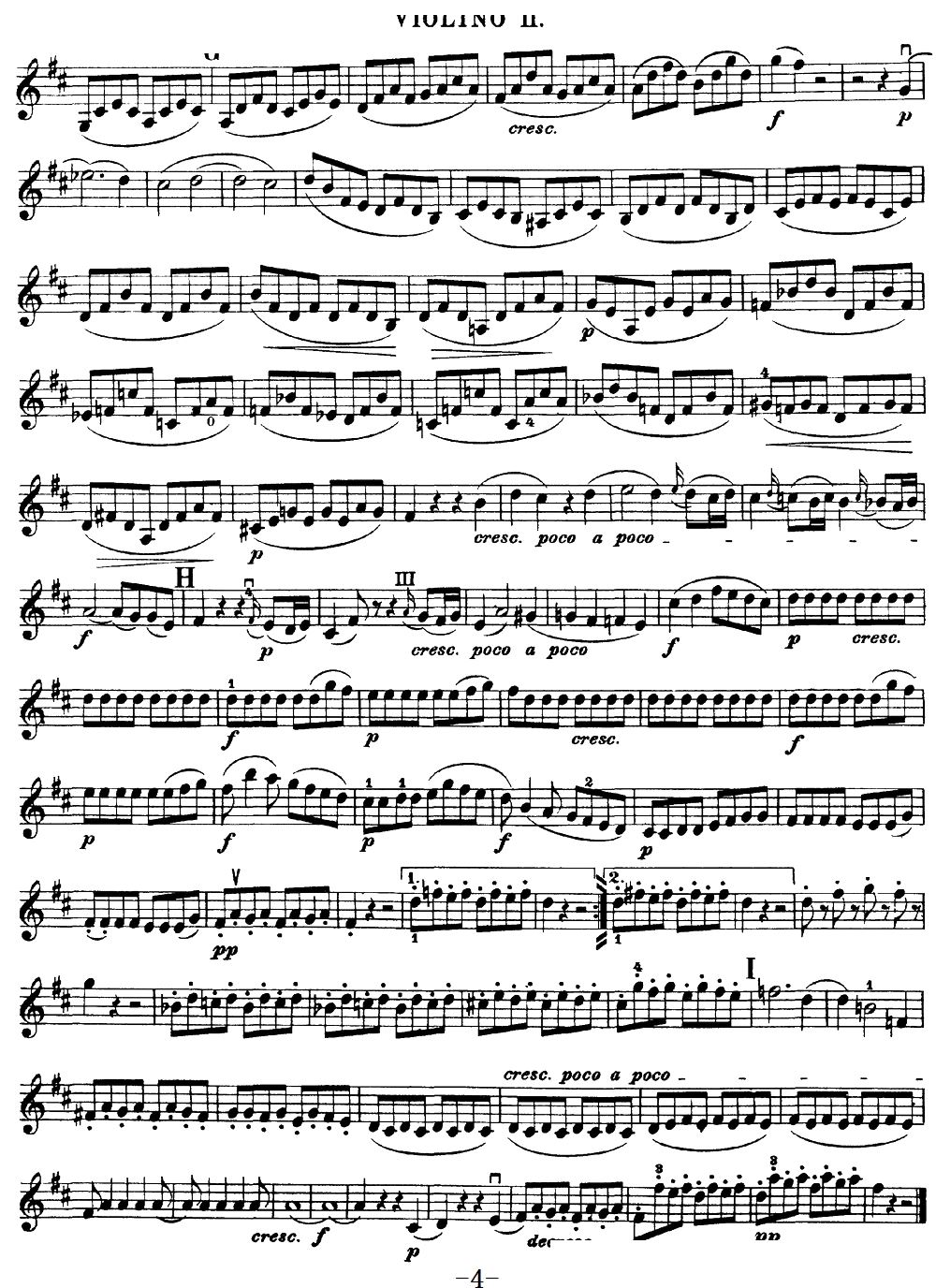 Mozart Quartet No 20 in D Major K 499 Violin 2(ʮ�ּ�����)7
