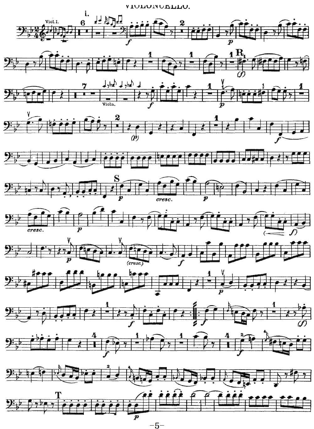 Mozart Quartet No 17 in Bb Major K 458 Cello(ʮ�ּ�����)5