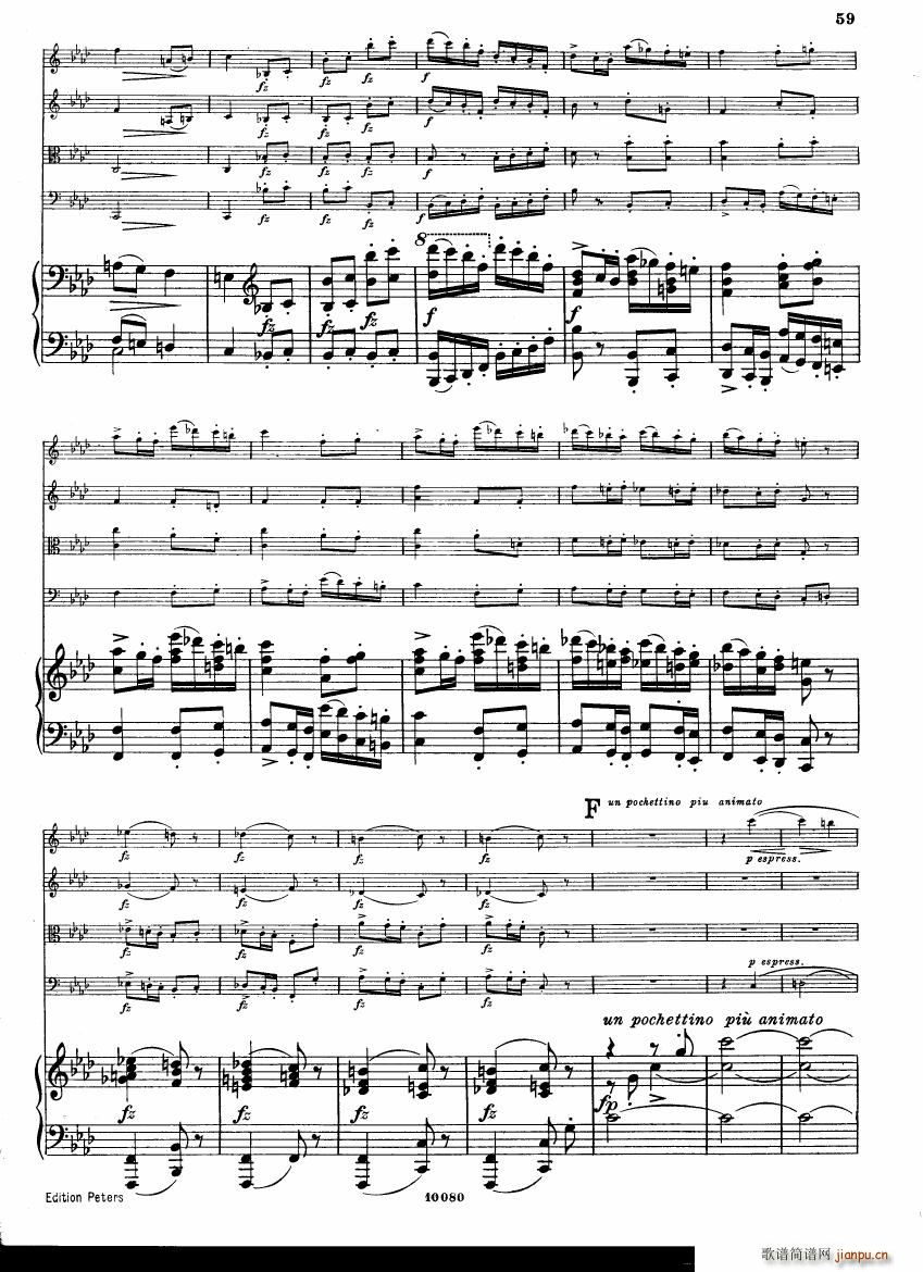 Brahms op 34 Piano Quintet f minor score ��(����V)17