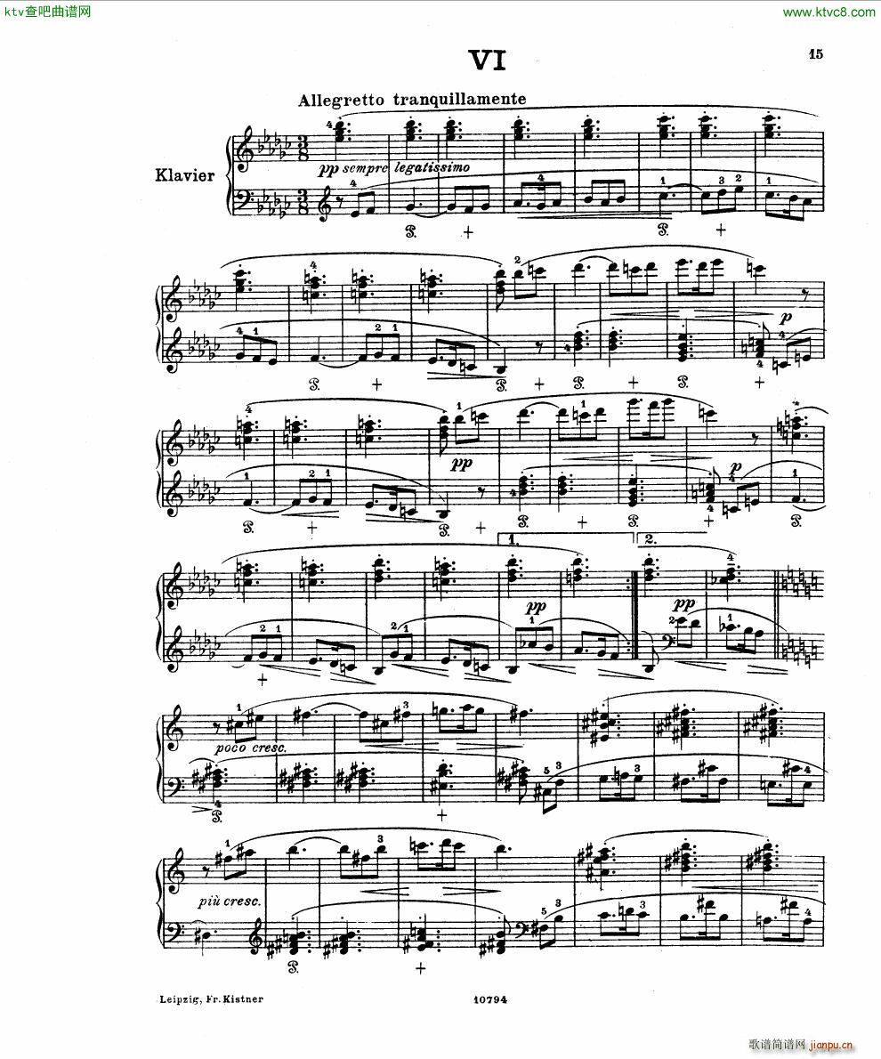 Fuchs Robert Improvisation pour clavier op 11(����V)13