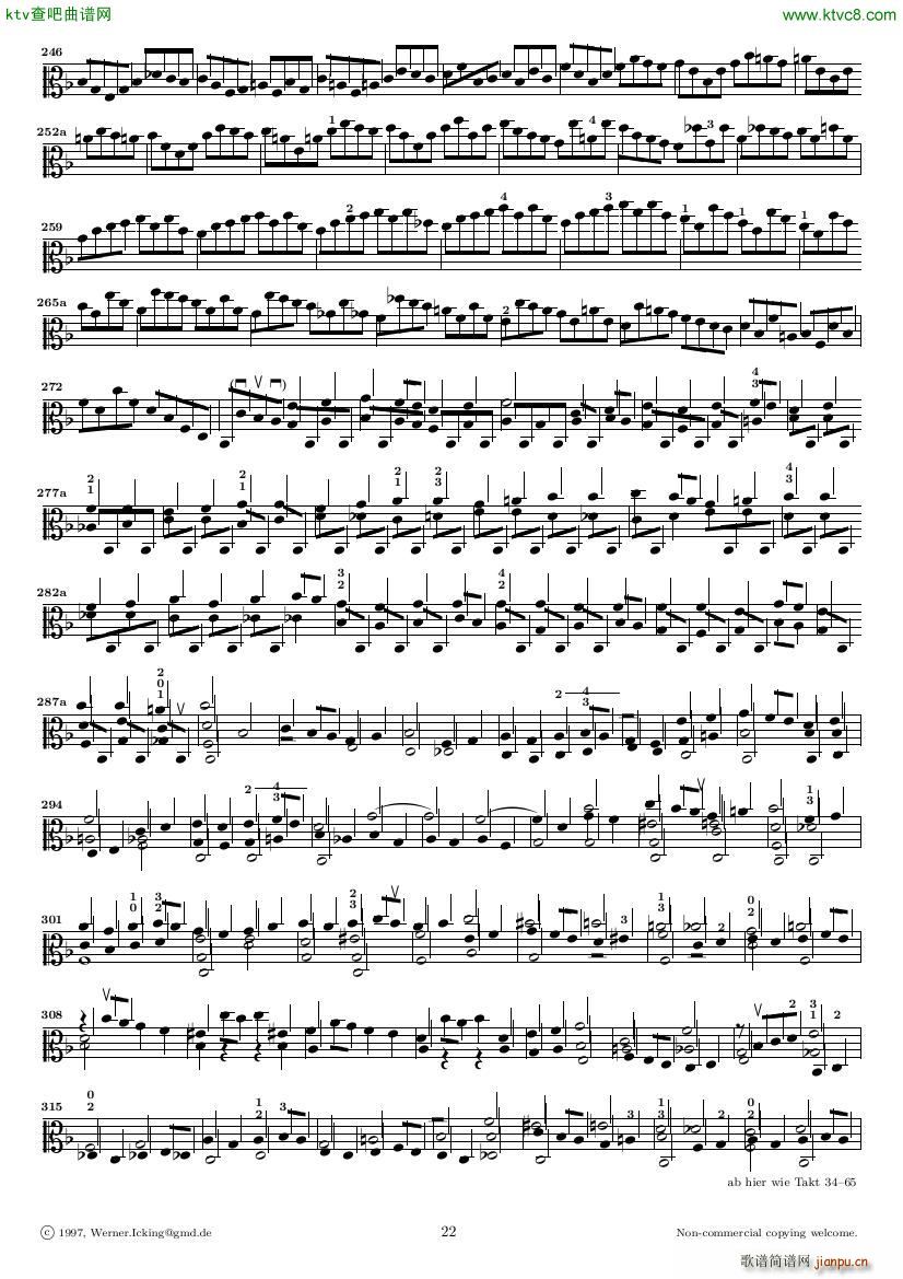 Bach JS BWV 1005 Sonata for Solo Violin in C(����V)22