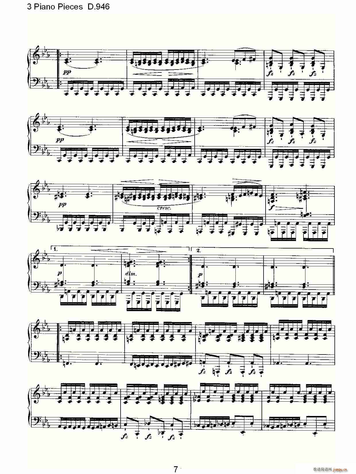 3 Piano Pieces D.946(����V)7