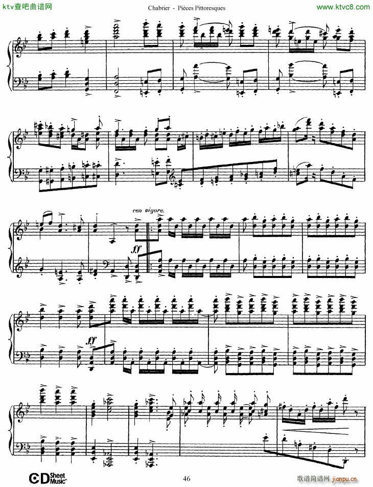 Chabrier Pi��ces Pittoresques 7 10(����V)17