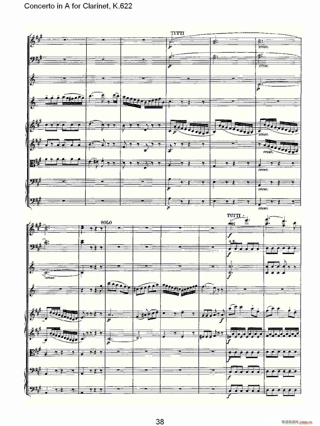 Concerto in A for Clarinet, K.622(�λɹ��V)8
