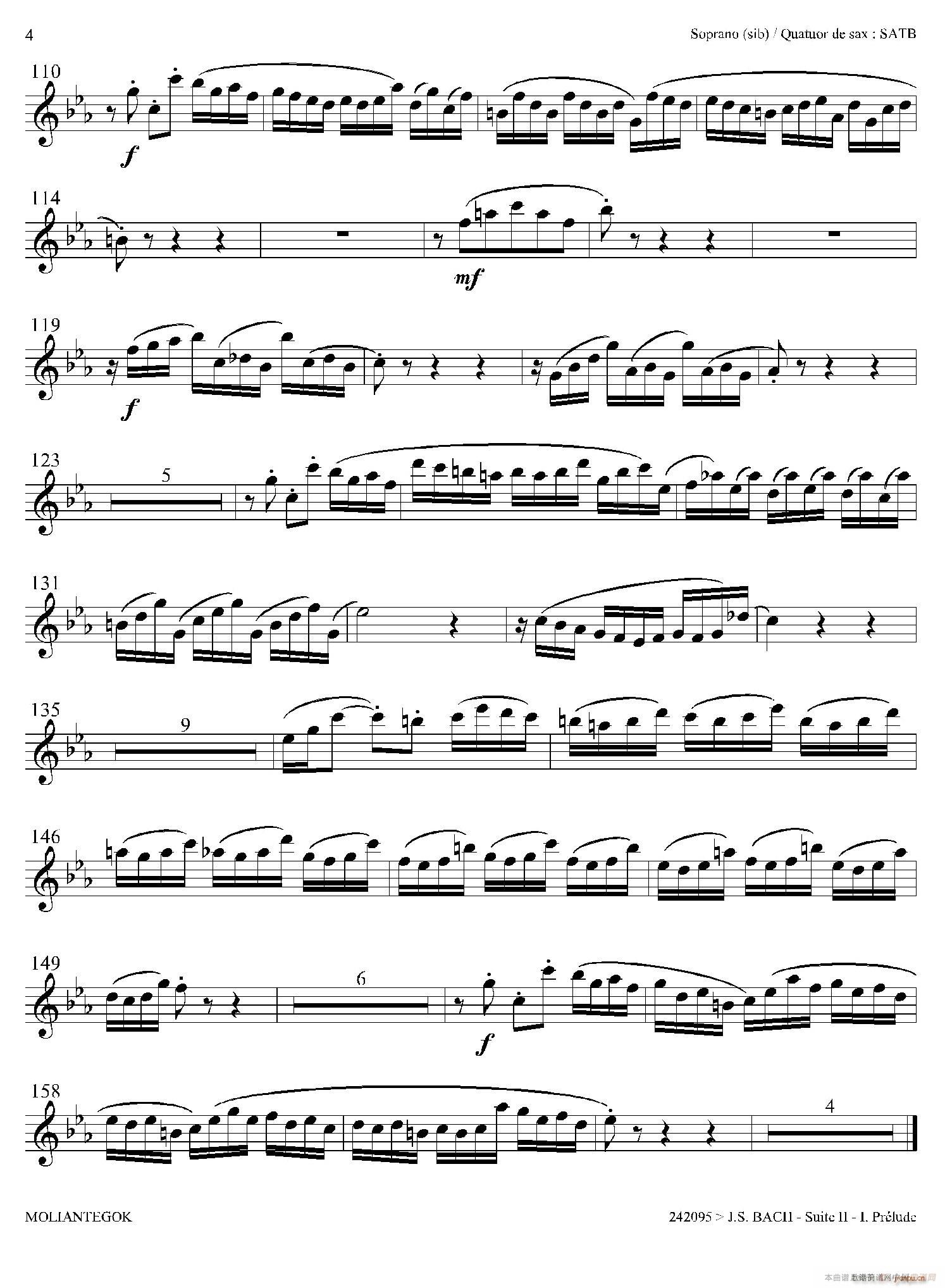 Suite anglaise No 2 BWV 807 �����M��֮�� ǰ���� �����_��˹(ʮ�ּ�����)3