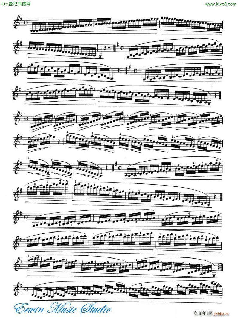 �_�� 24�׾�����Pierre Rode 24 Studi Per violino I IX(ʮ�ּ�����)7