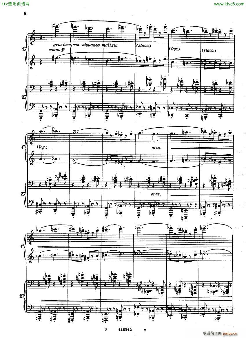 Casella Five Easy Pieces Pupazzetti 4 hands 1915(����V)8