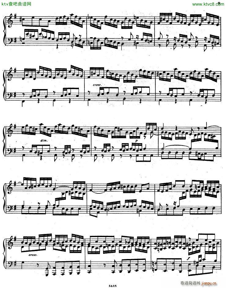 Bach D Albert Prelude and fugue in g major(����V)9