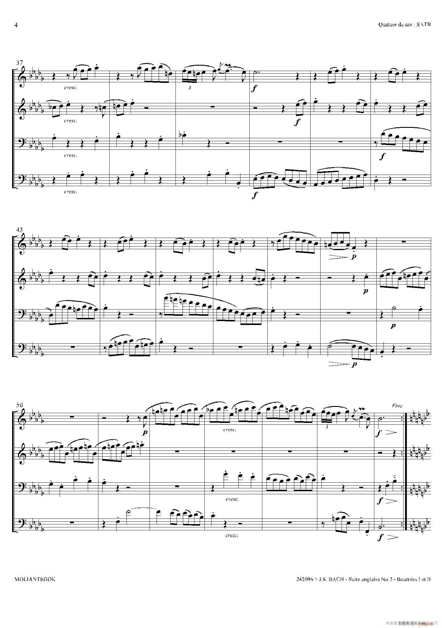 Suite anglaise No 2 BWV 807 �����M��֮�� �������� ������(���V)3