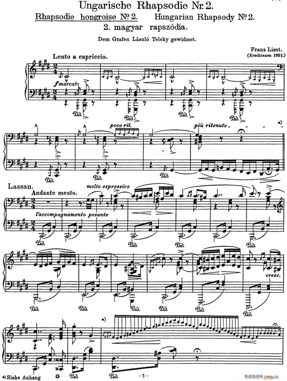 ��˹�� ������������ Hungarian Rhapsodies S 244 No 2(����V)1