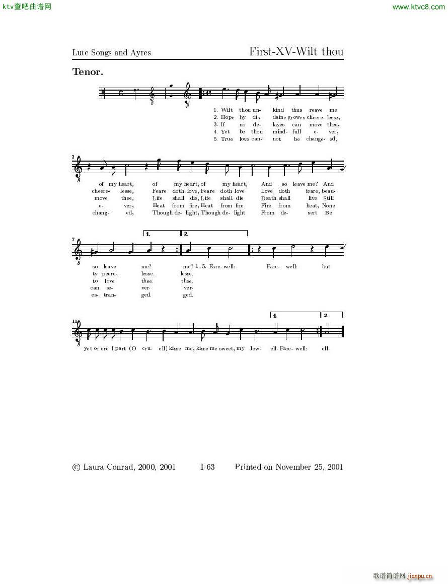 Dowland Lute Music ��(����V)19