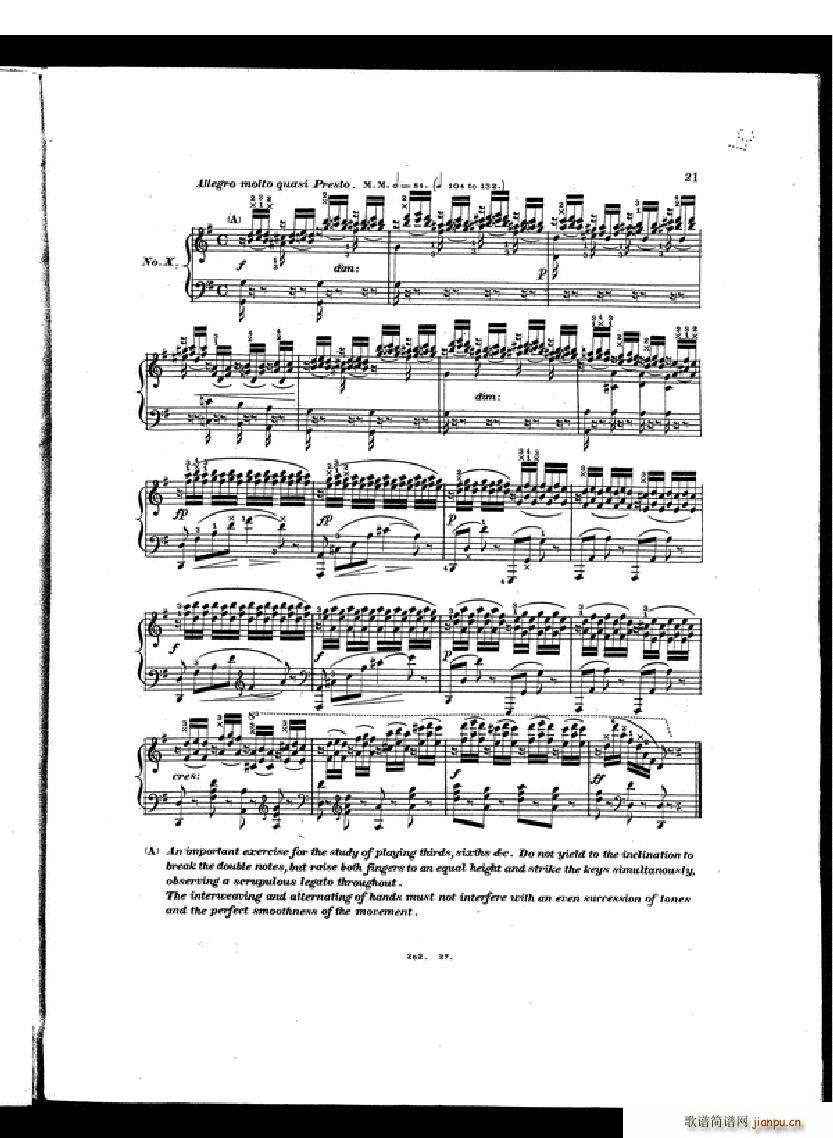 Czerny Etudes de la velocite book II(����V)19