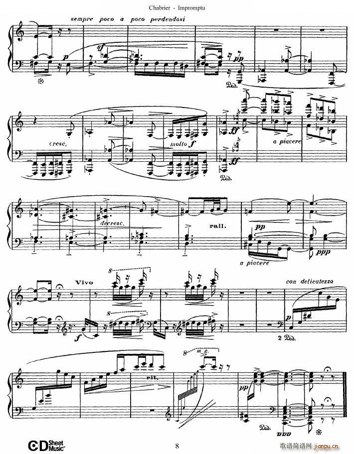 Chabrier Impromptu Impromptu(ʮ�ּ�����)8