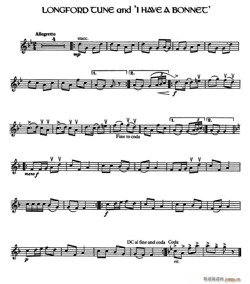 Longford Tune and I Have a Bonnet ��(��i)���m���{(ʮ�ּ�����)1