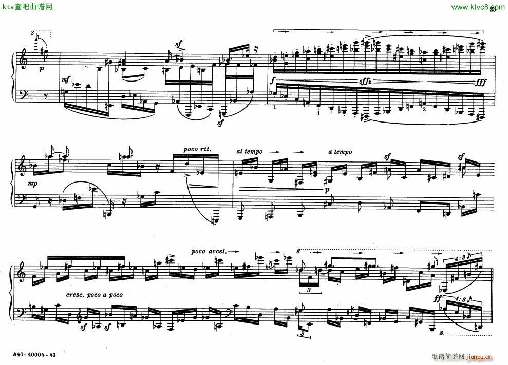 Bolcom 12 etudes for piano(����V)23