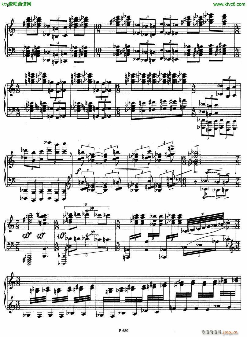 Fiser piano sonata no 3(����V)11