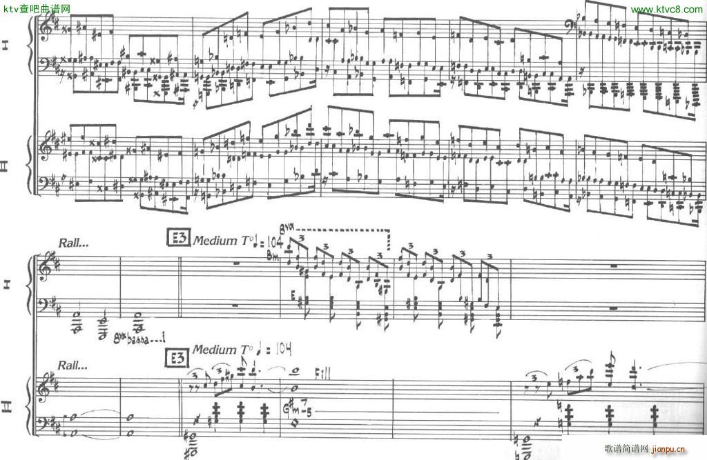 Bolling Sonata for Two Pianist no 2 Part3(����V)9