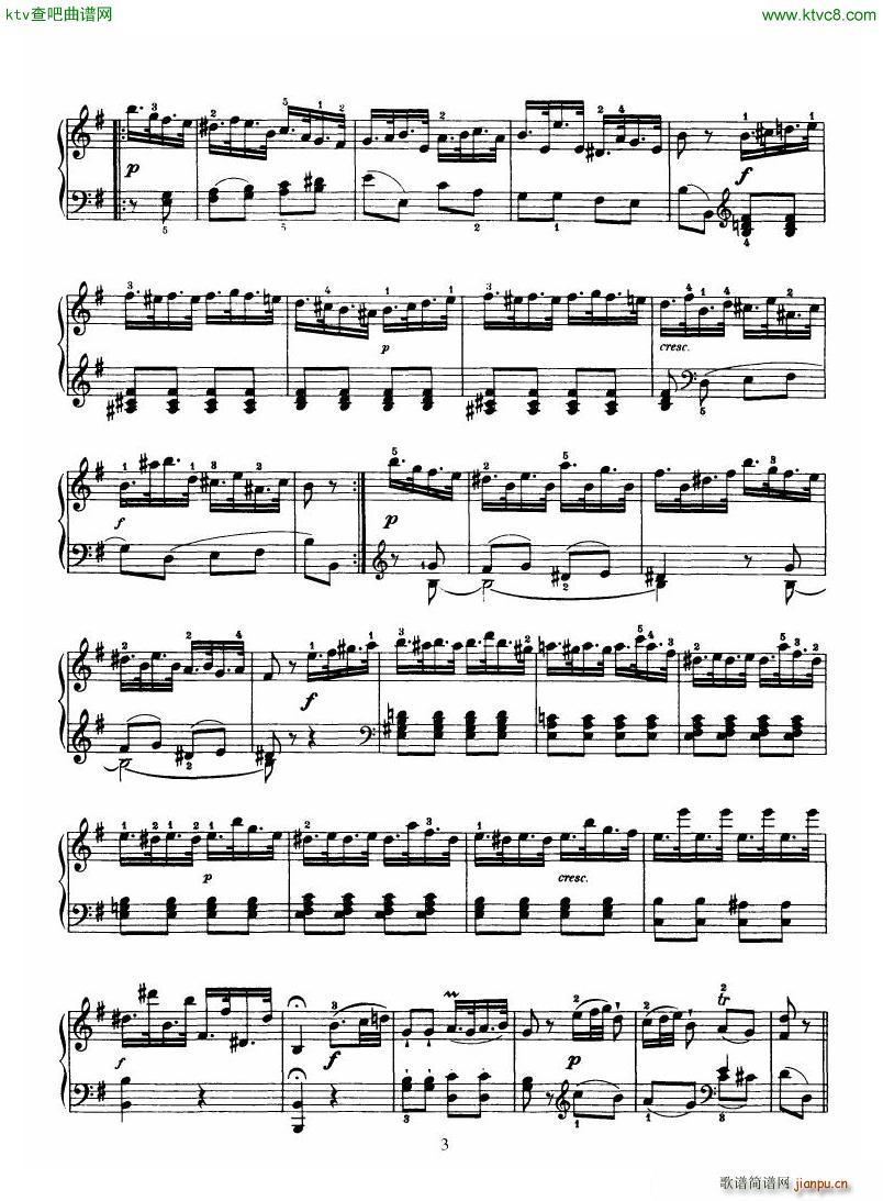 Haydn Piano Sonata No 39 In G(����V)3