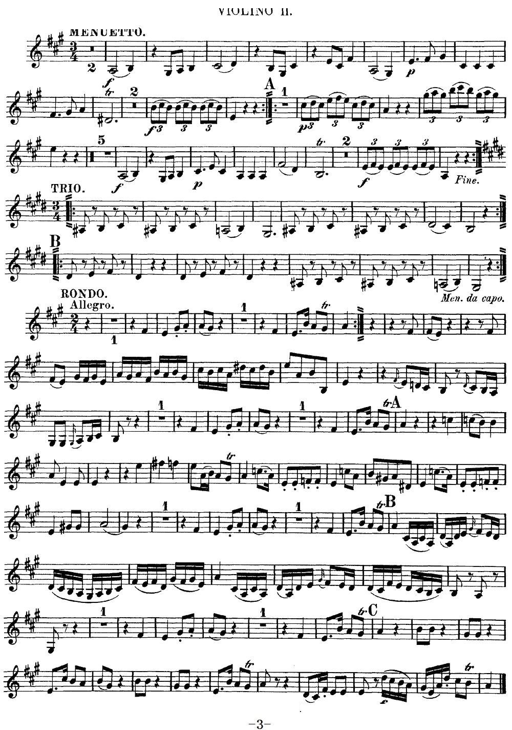 Mozart Quartet No 9 in A Major K 169 Violin 2(ʮ�ּ�����)3