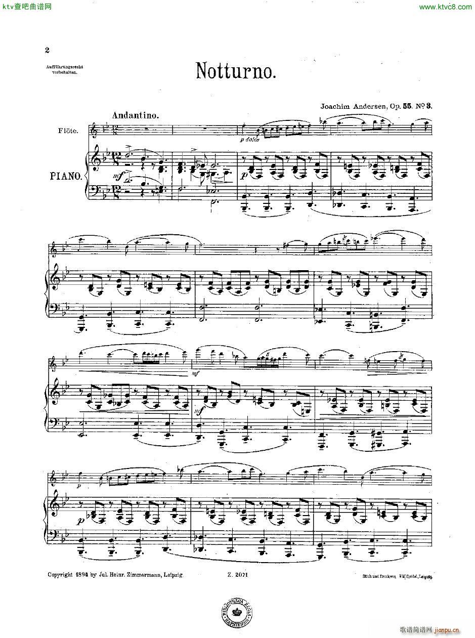 Andersen op 55 Acht Vortragsst��cke fl pno(����V)15