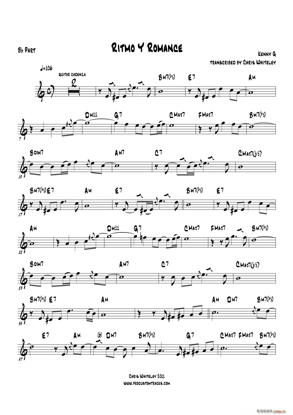 Ritmo Y Romanc Bb Part(ʮ�ּ�����)1