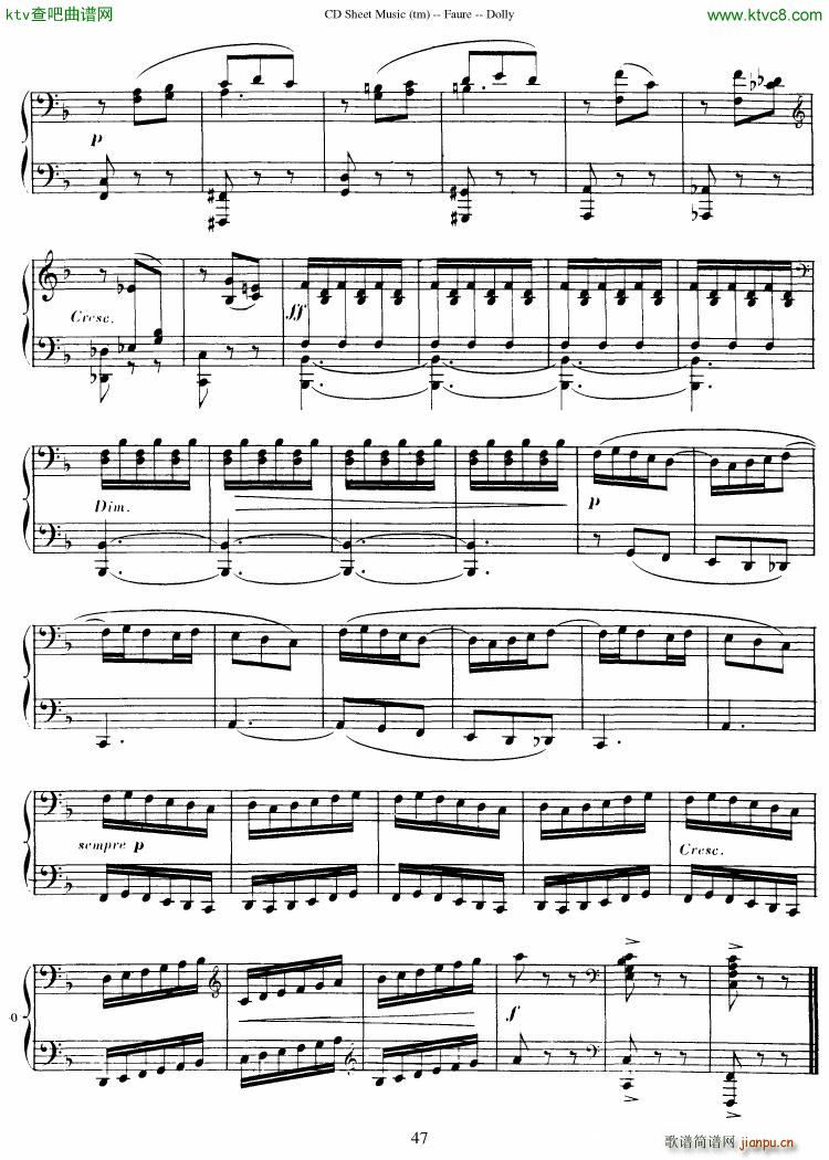 Faur�� op 56 Dolly Suite(����V)48