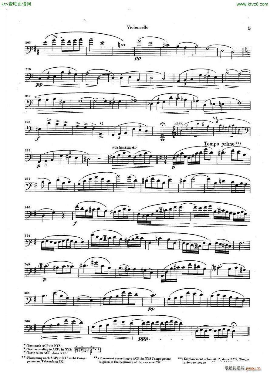 Debussy Piano Trio in G parts(����V)12