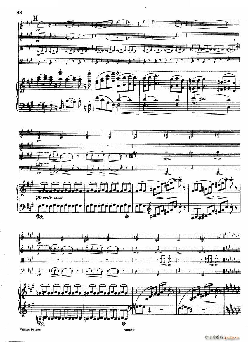 Brahms op 34 Piano Quintet f minor score һ(����V)16