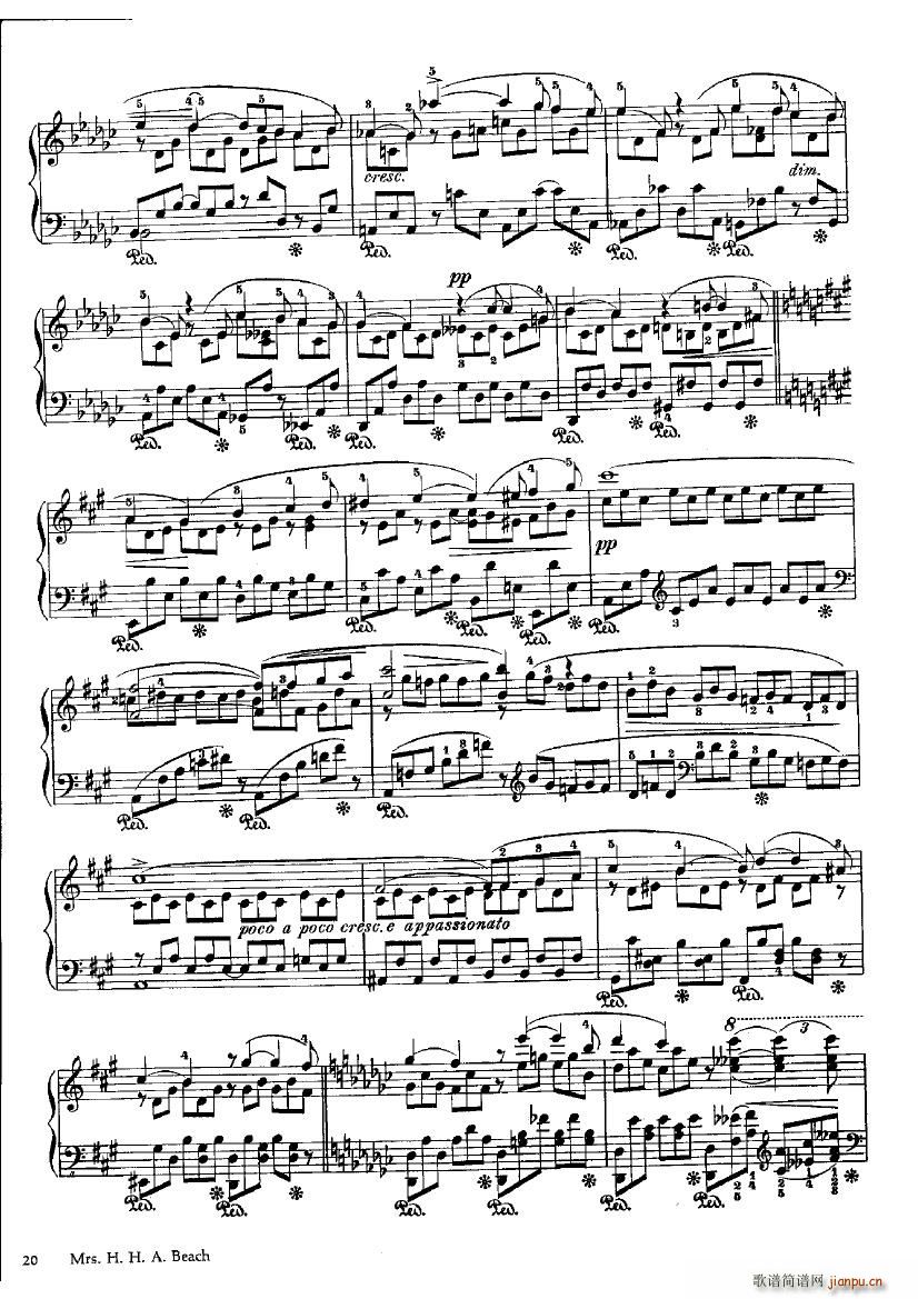 Beach Op 15 No 3 Dreaming 1892(����V)3