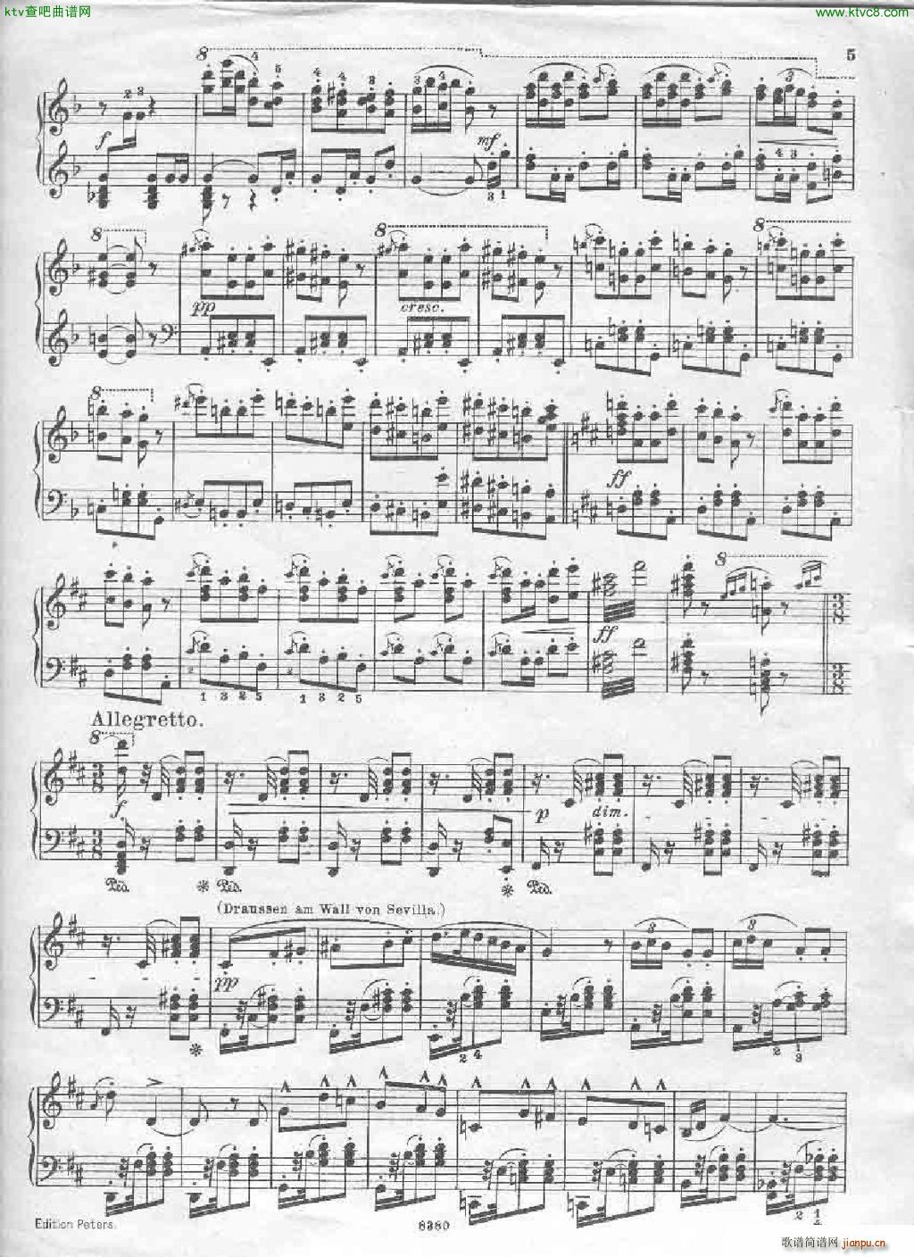 Bizet Carmen themes ed peters(����V)5