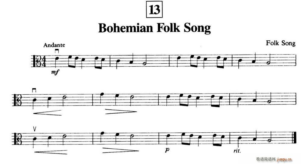 Bohemian Folk Song ������(ʮ�ּ�����)1