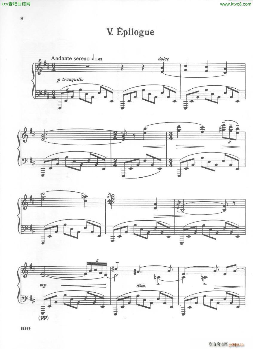 Bloch Five Sketches in Sepia(����V)8