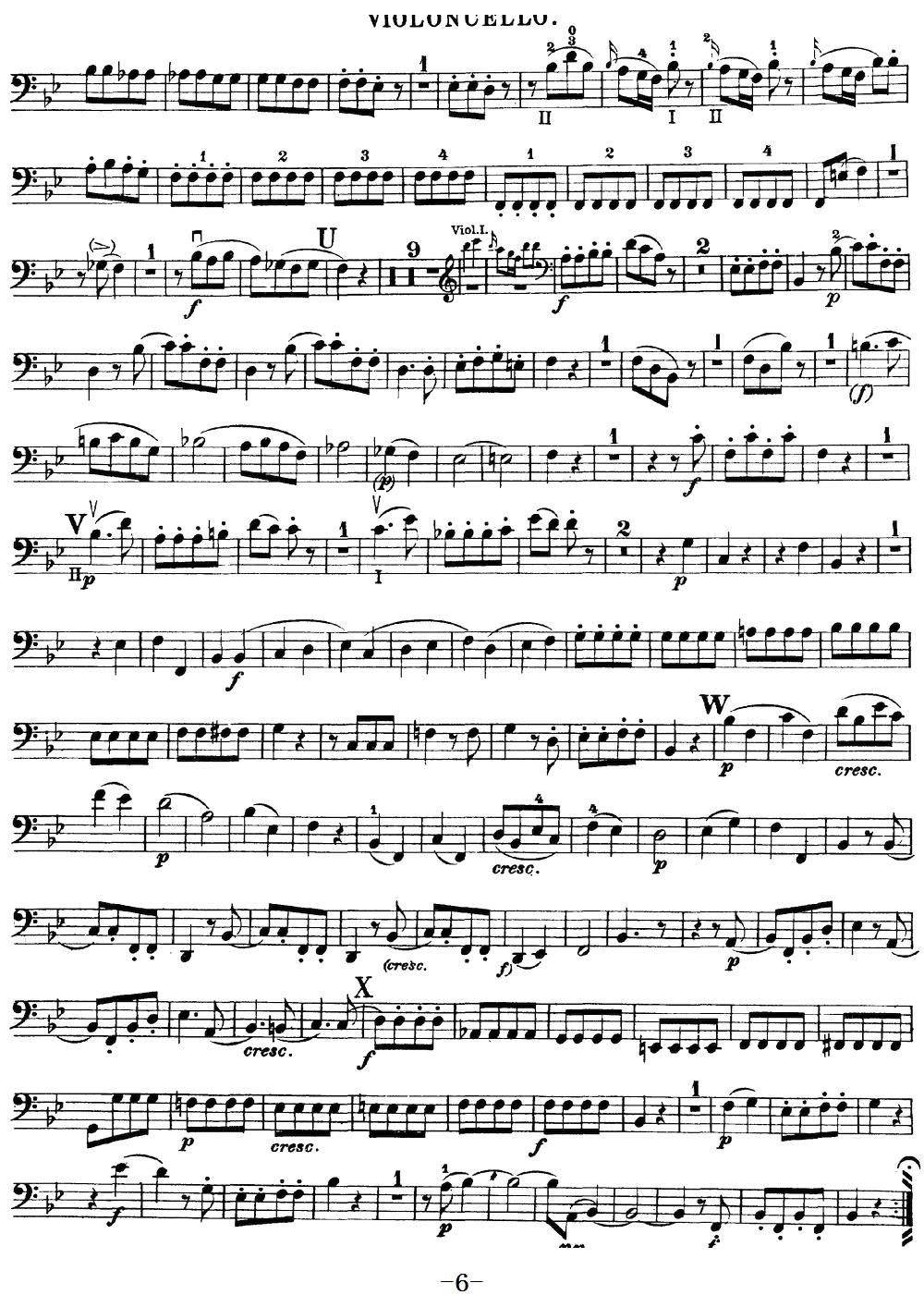 Mozart Quartet No 17 in Bb Major K 458 Cello(ʮ�ּ�����)6