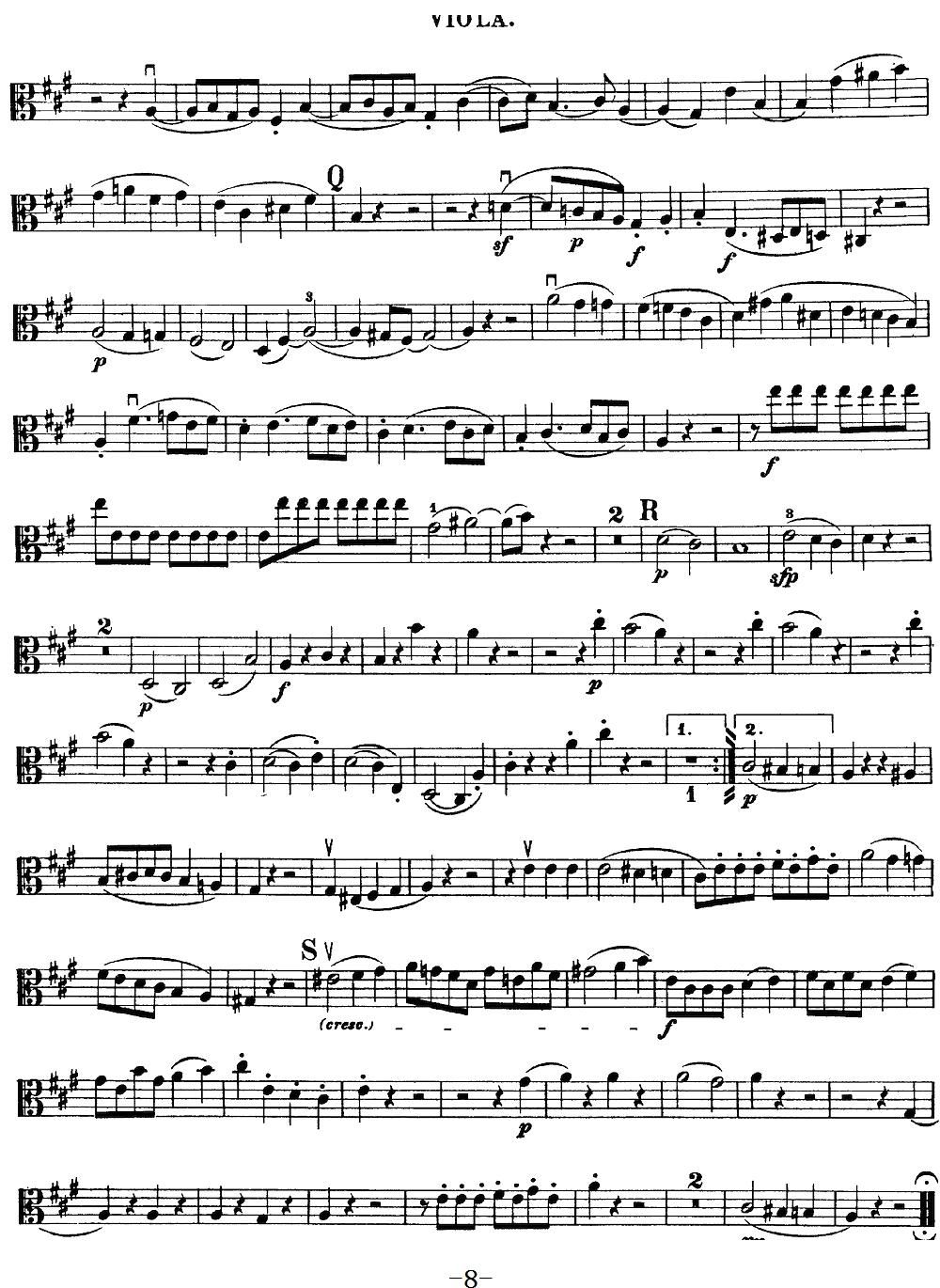 Mozart Quartet No 18 in A Major K 464 Viola(ʮ�ּ�����)8