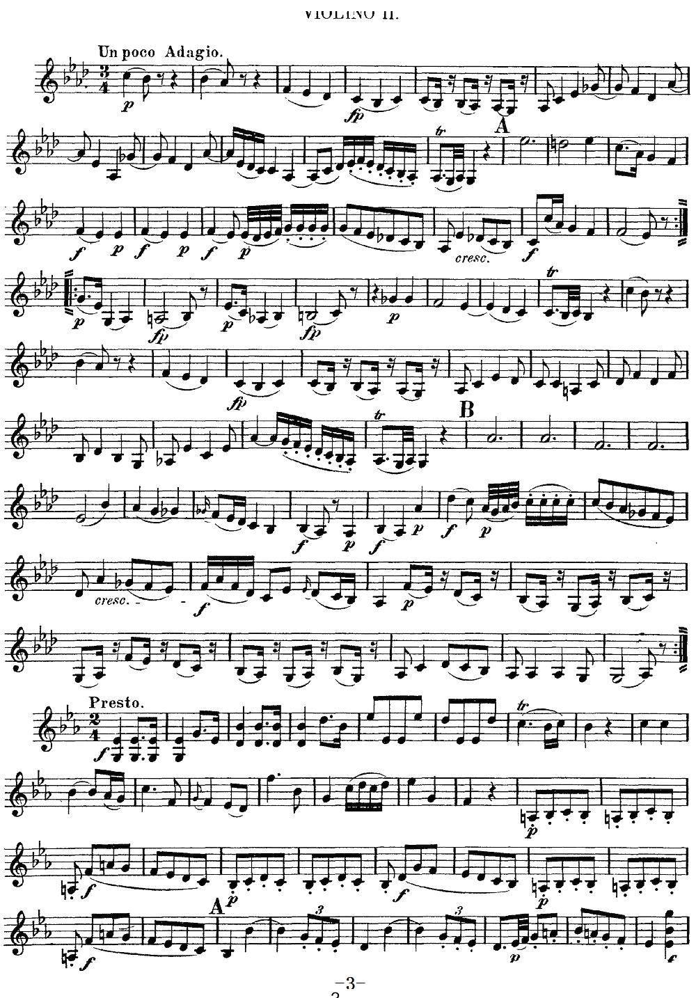 Mozart Quartet No 7 in Eb Major K 160 Violin 2(ʮ�ּ�����)3