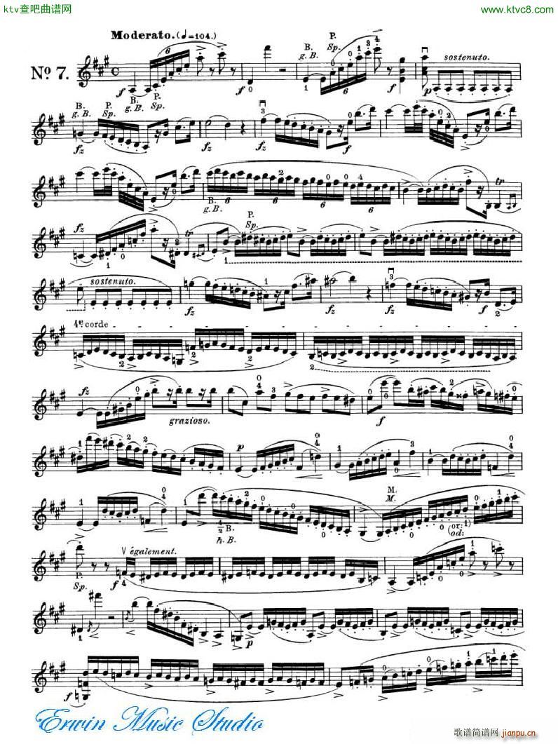 �_�� 24�׾�����Pierre Rode 24 Studi Per violino 01 08(ʮ�ּ�����)13