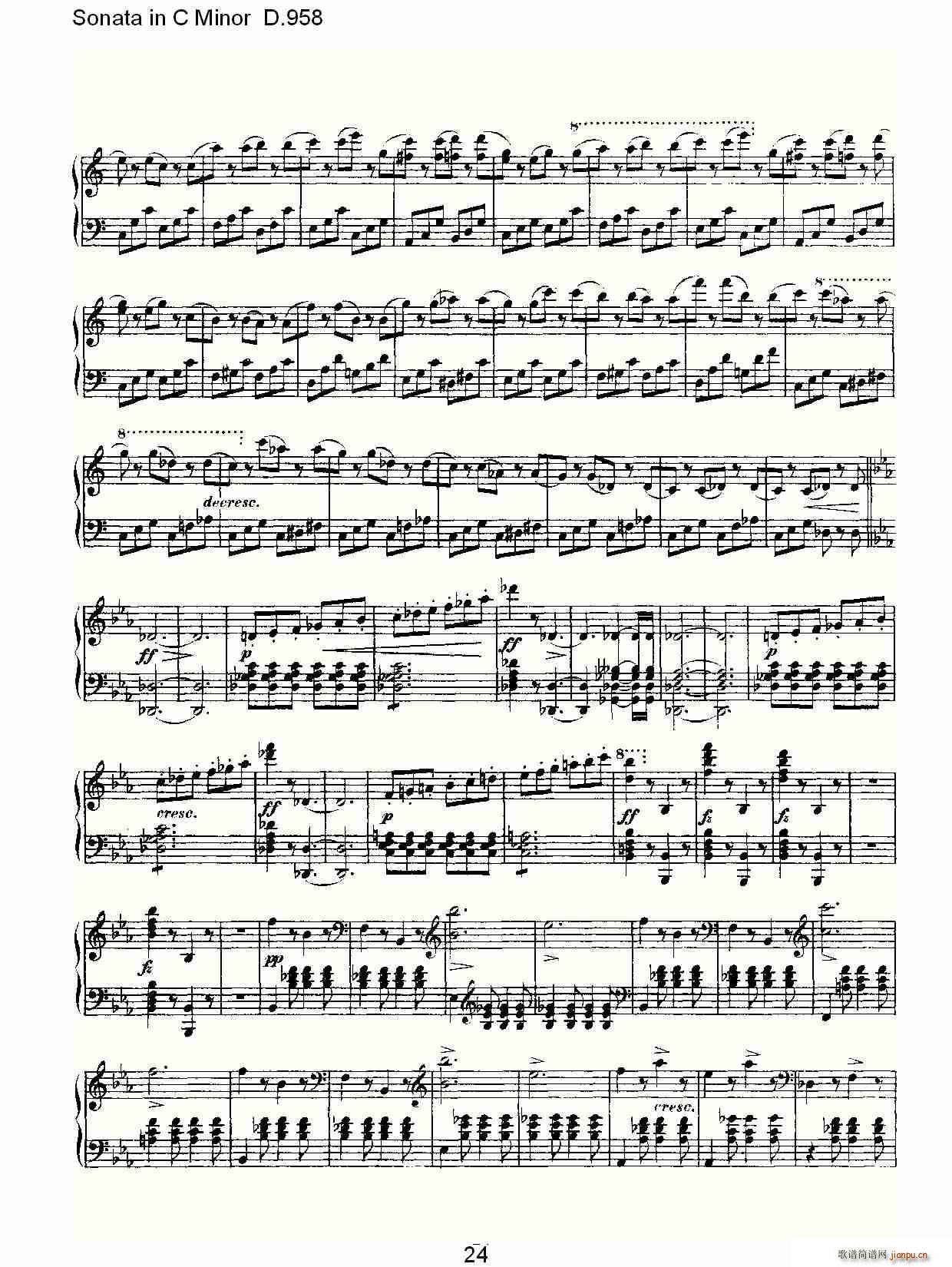 Sonata in C Minor D.958(ʮ�ּ�����)24