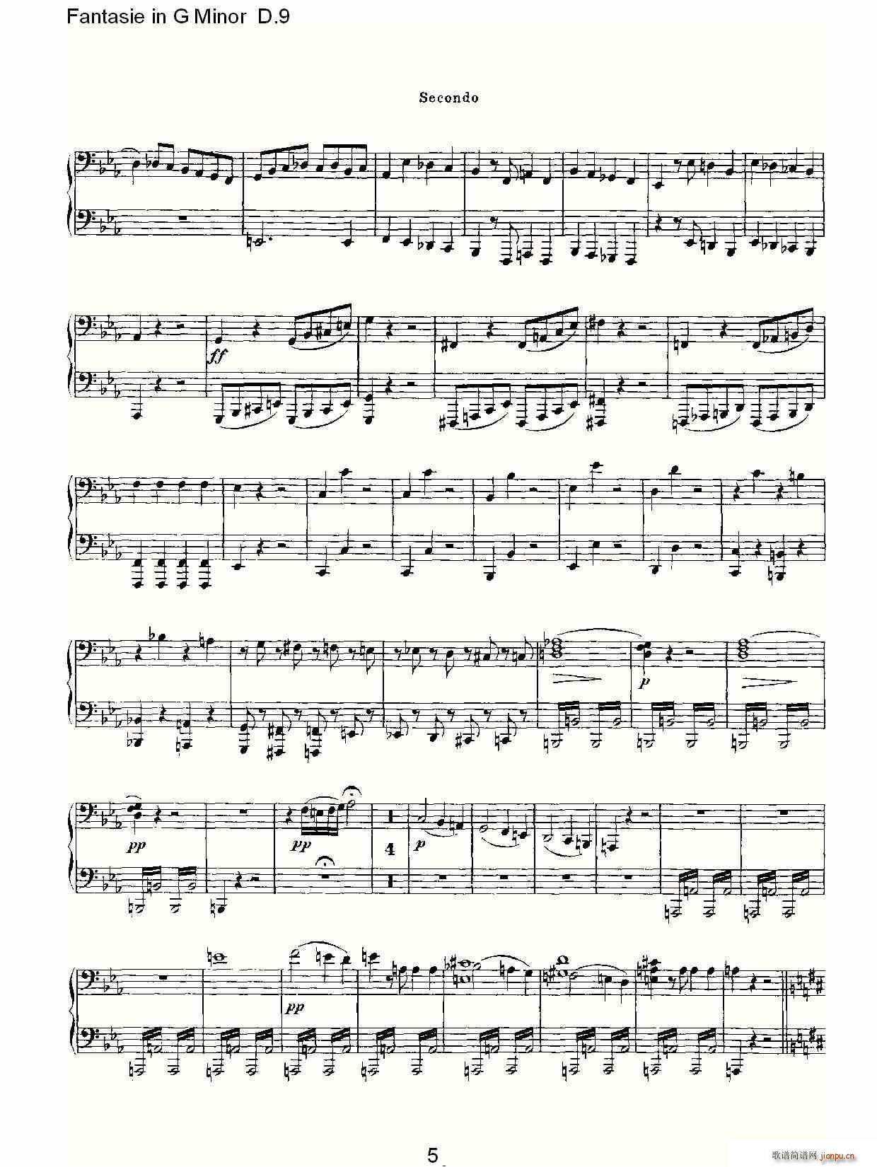 Fantasie in G Minor D.9(ʮ�ּ�����)5