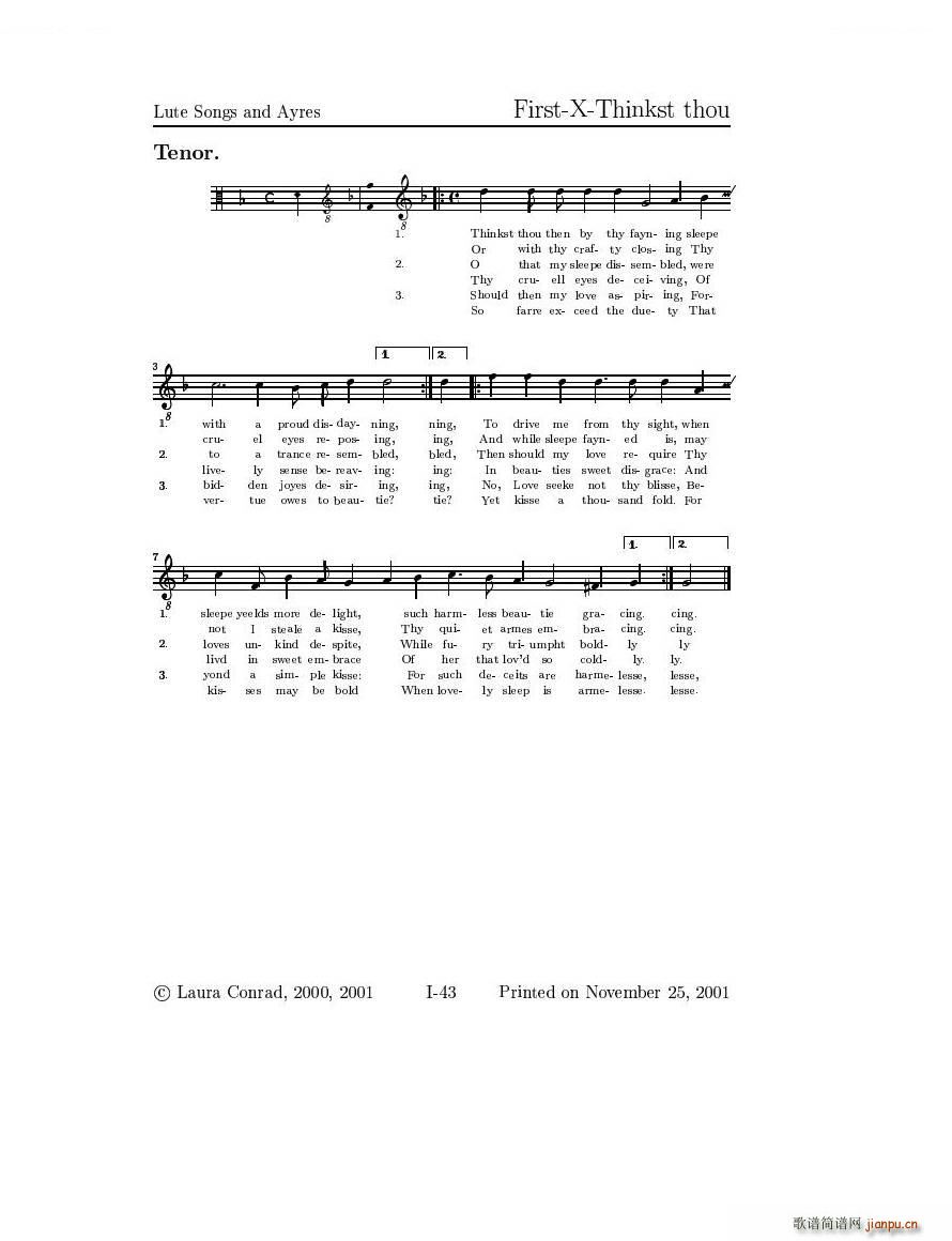 Dowland Lute Music һ Lute Music һ(ʮ�ּ�����)49