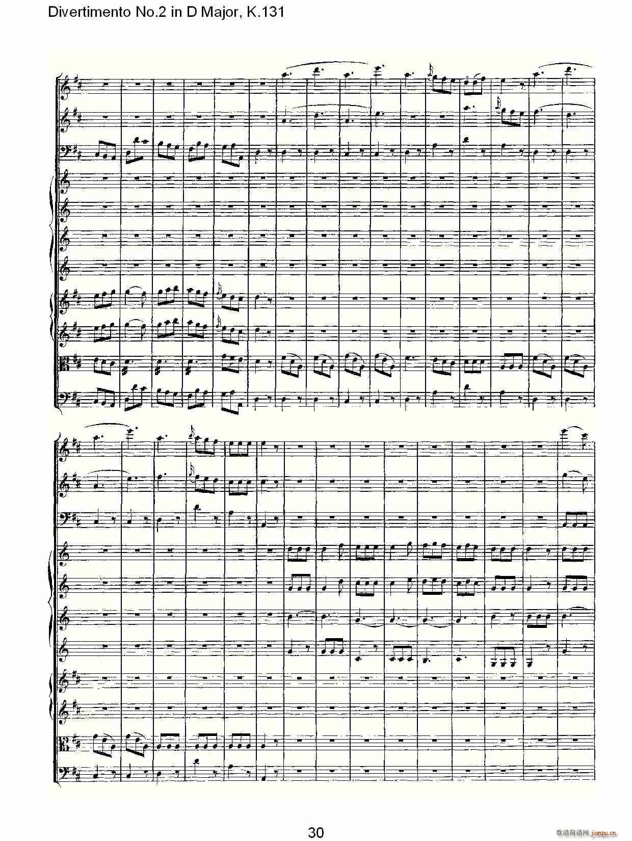 Divertimento No.2 in D Major, K.131(ʮ�ּ�����)31