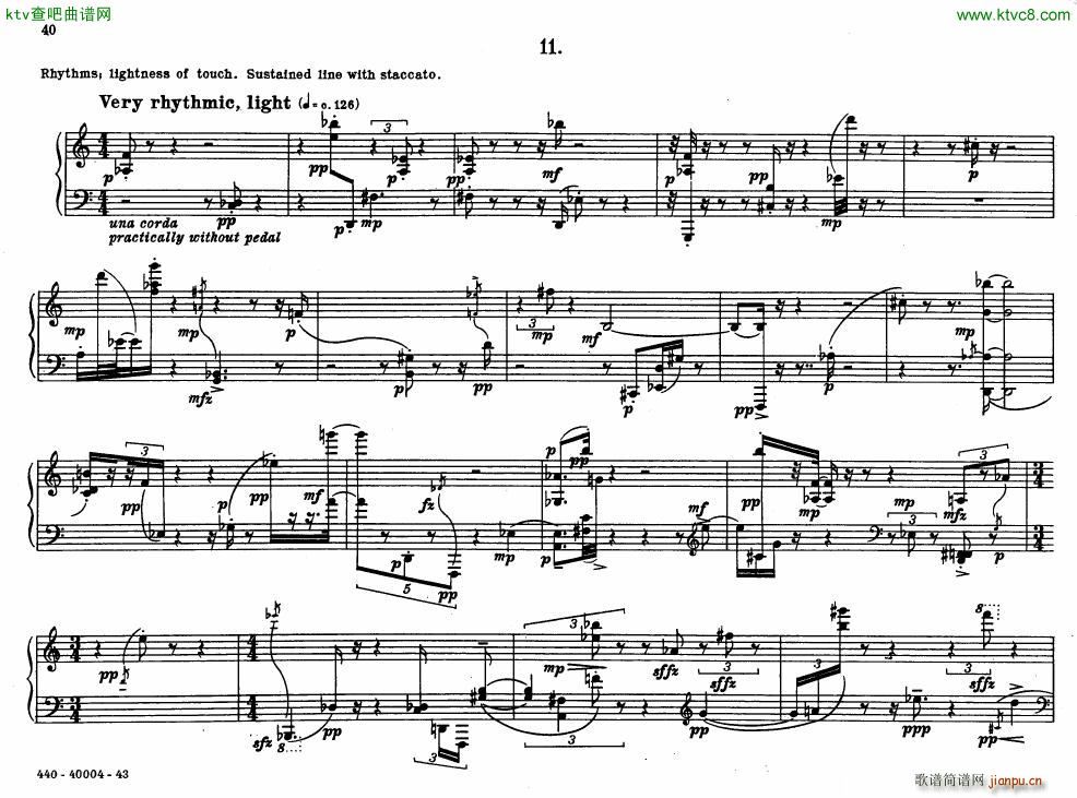 Bolcom 12 etudes for piano(����V)40