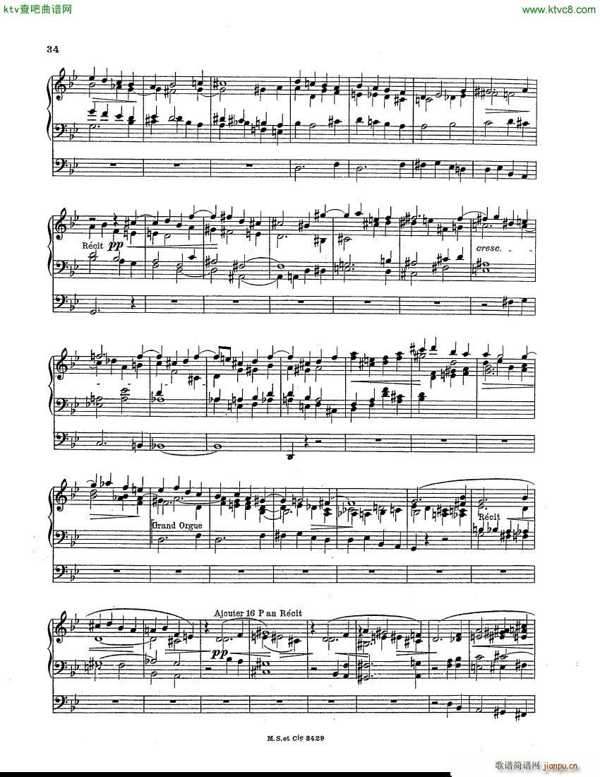 Berthier Paul Variations pour Grand orgue(����V)5