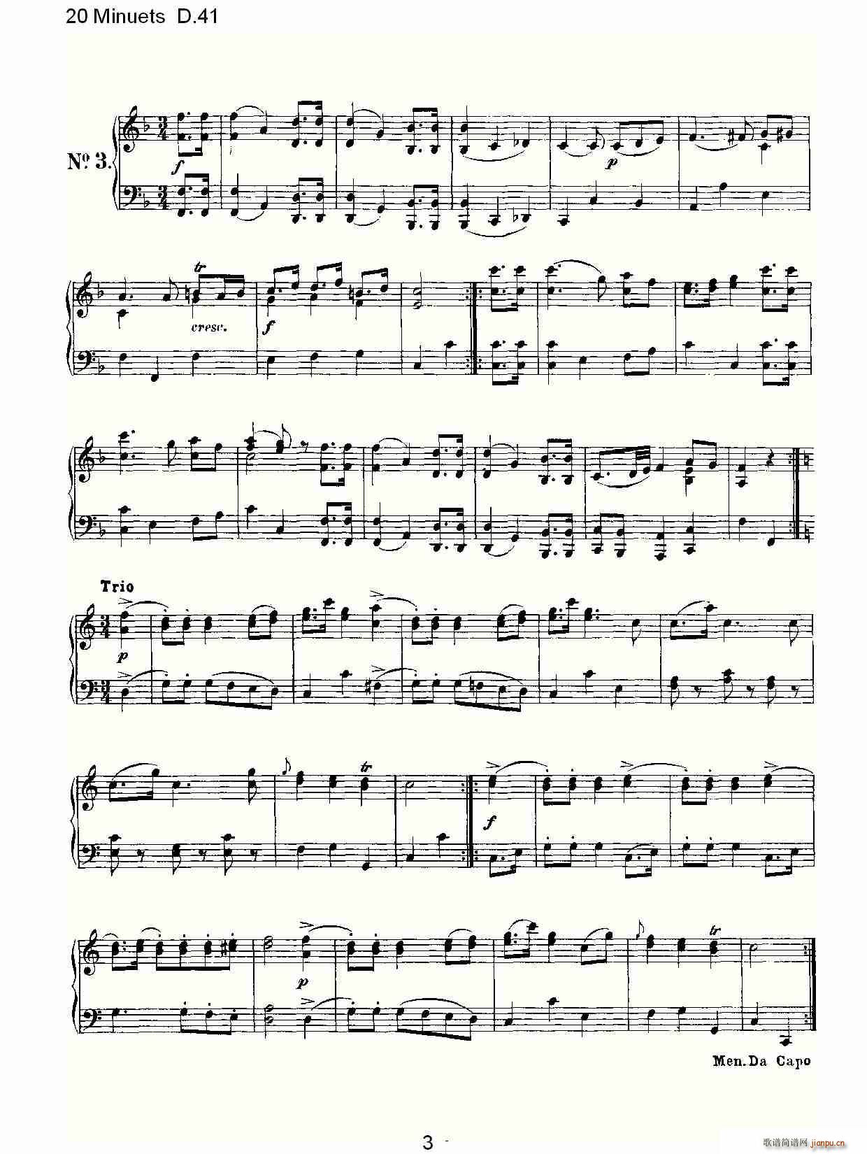 20 Minuets D.41(ʮ�ּ�����)3